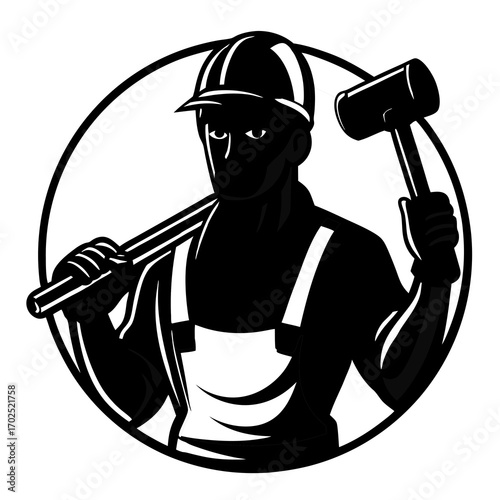 Silhouette vector illustration of medical caduceus symbols in black, perfect for a business icon or office sign