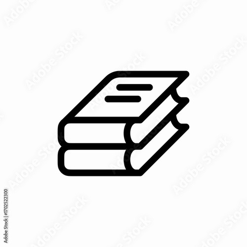 stack of books icon sign vector
