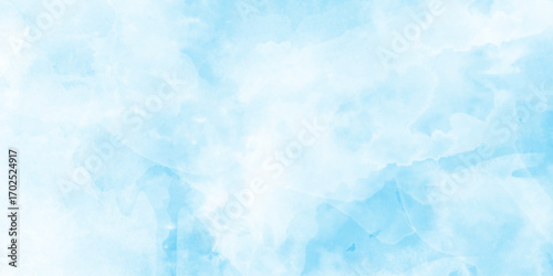 Pastel sky blue paper texture pattern background, light sky blue shades watercolor background, Abstract blue sky water color background Illustration, texture for design breathtaking panorama.