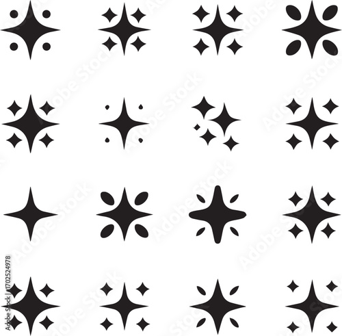 visual abstract geometric symbol grid pattern recognition test vector illustration black and white design