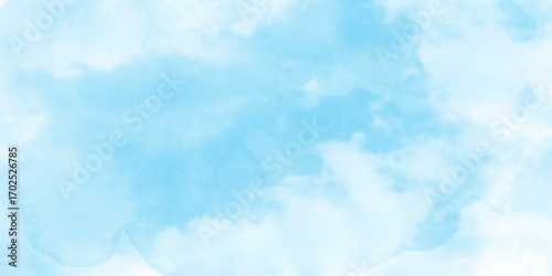 Pastel sky blue paper texture pattern background, light sky blue shades watercolor background, Abstract blue sky water color background Illustration, texture for design breathtaking panorama.