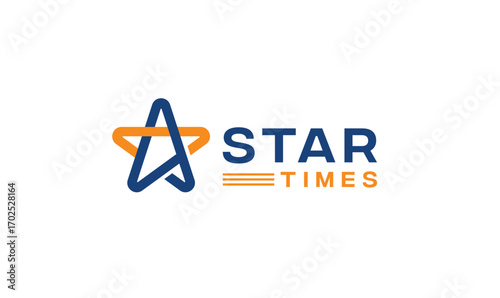 Star logo, logo design, Minimal logo, Template