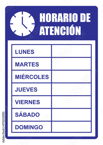 Horario de atención comercial para empresas y negocios