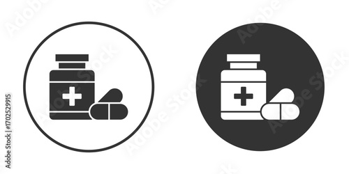 Supplement icon flat illustrations. vector art.