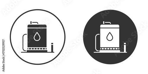 Sump pump icon flat illustrations. vector art.