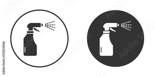 Spray bottle icon flat illustrations. vector art.