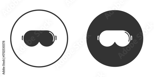 Sleeping mask icon flat illustrations. vector art.
