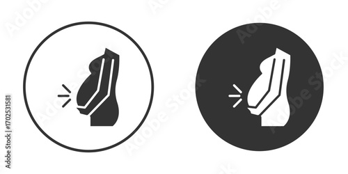 Pregnancy icon flat illustrations. vector art.