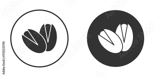 Pistachio icon flat illustrations. vector art.
