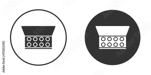 Makeup palette icon flat illustrations. vector art.