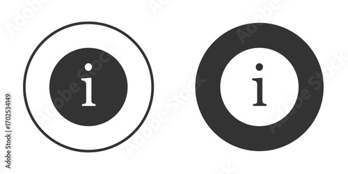 Info icon flat illustrations. vector art.