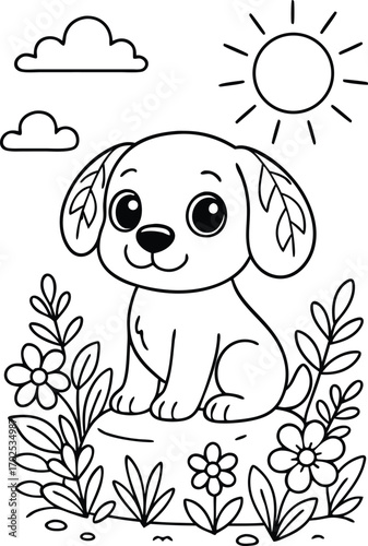 dog coloring page 45.eps