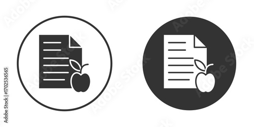 Diet plan icon flat illustrations. vector art.