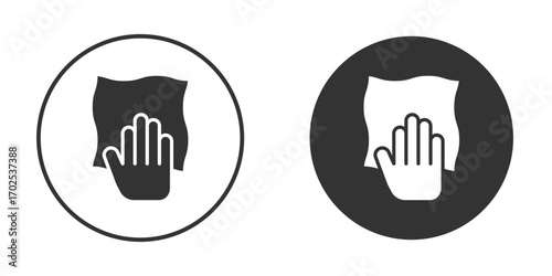 Cleaning cloth icon flat illustrations. vector art.