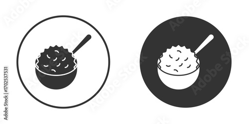 Cereal icon flat illustrations. vector art.