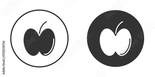 Apple icon flat illustrations. vector art.