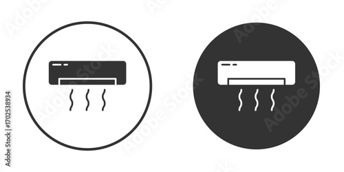 Air conditioner icon flat illustrations. vector art.
