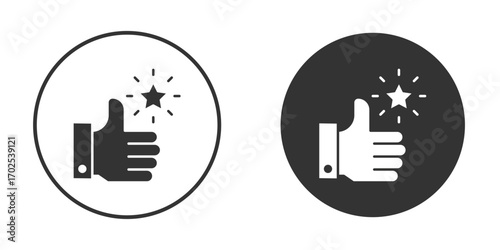 Appreciation icon flat illustrations. vector art.