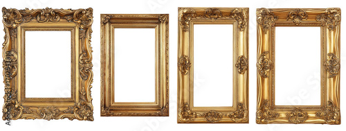 Four ornate gold picture frames (1)