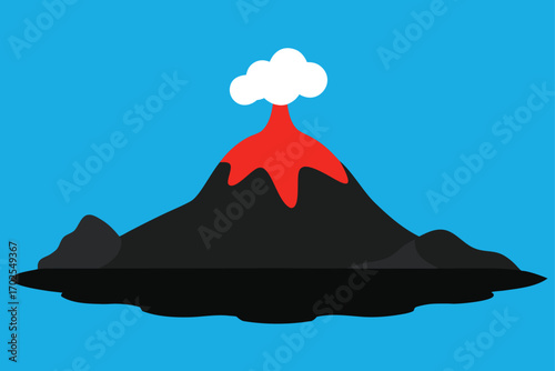 Volcanic Island with Black Sand Beaches