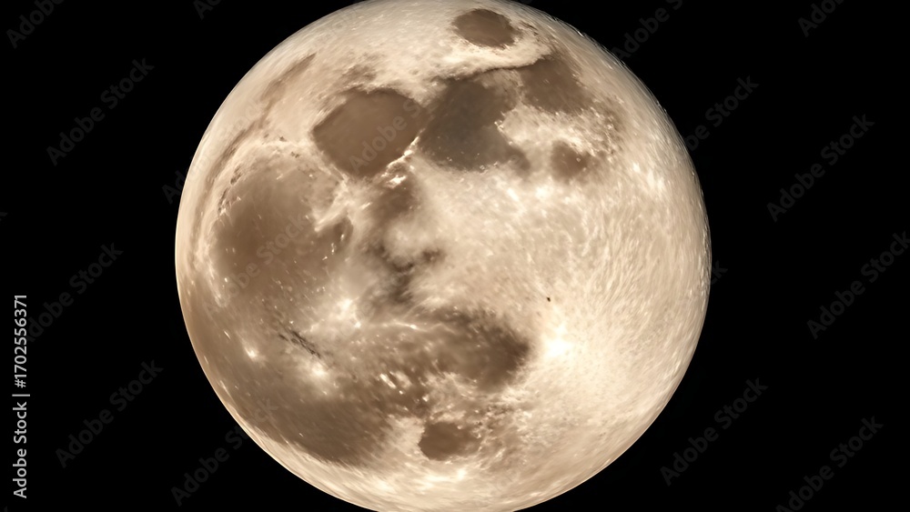 Obraz premium The moon's rugged surface shines in stark detail against the vast darkness of space, a celestial marvel.