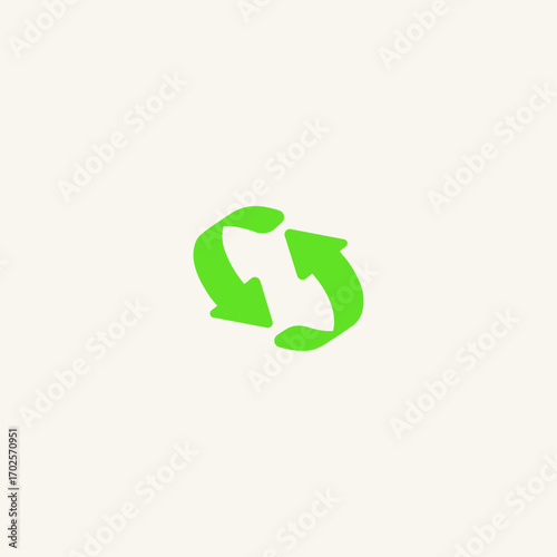Repeat icon logo flat vector design