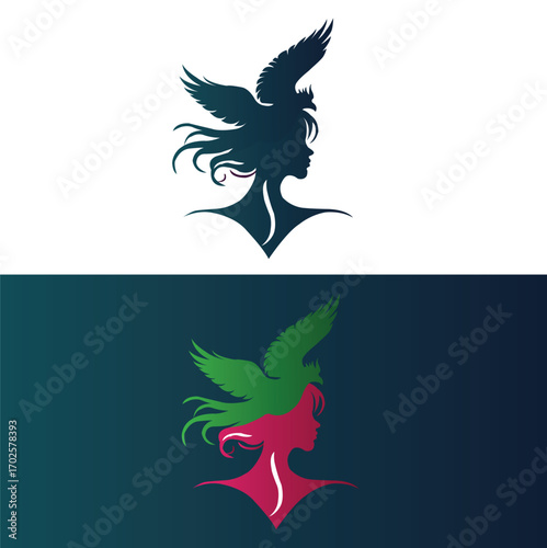 Set of Minimalist logo of a beauty salon design