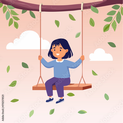 Girl on a Swing