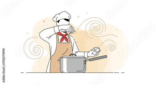 The Chef's Secret Revealed, Seasoning a Culinary Creation with Precision and Skill