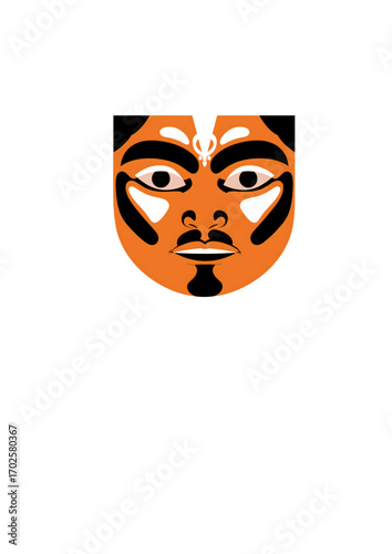 Masks of Asia Topeng Vector Art - Cultural Icon 
