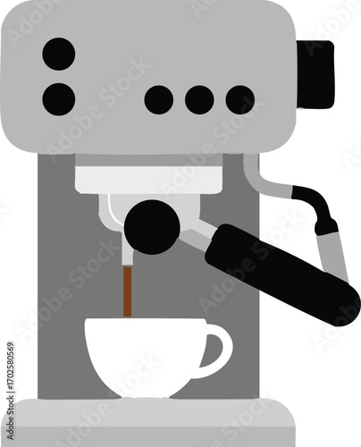 Espresso machine vector illustration 