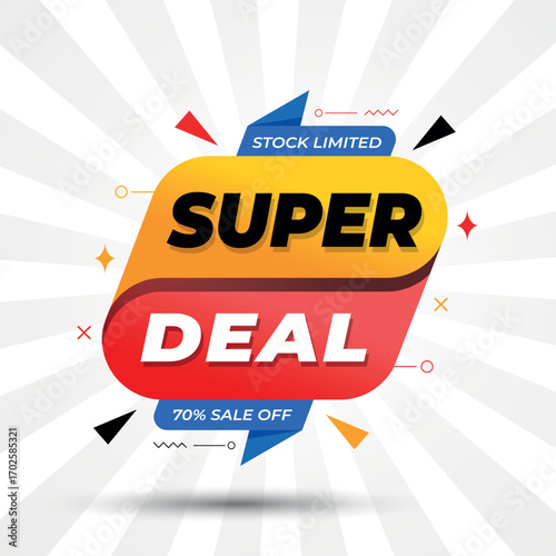 Super Deal Sale Promotional Banner
