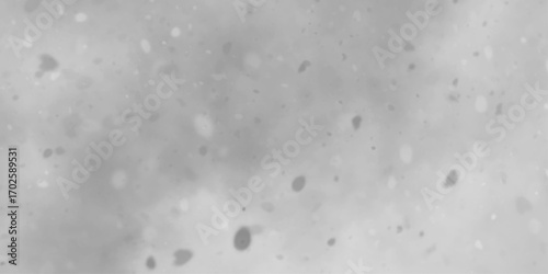 Abstract grayscale depiction of a cosmic nebula, snowfall bokeh background, abstract black snowflake background, Snow realistic falling on black background .
