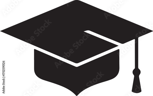 Minimalist Student Cap Silhouette Vector for World Students’ Day (Oct 15)