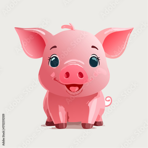 3D niedliches Ferkel