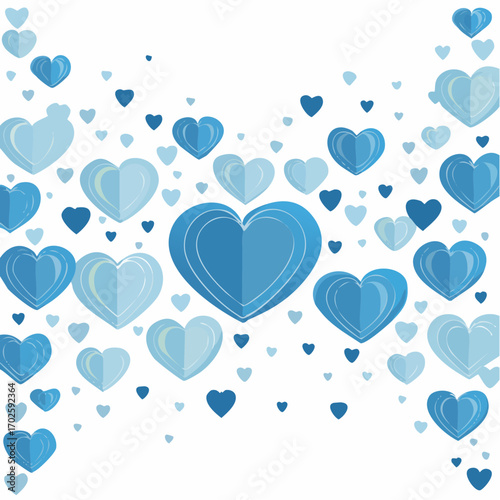 Hintergrund blaue Herzen