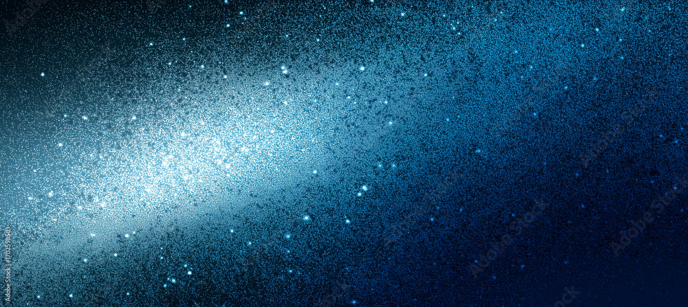 Obraz premium An abstract depiction of a starry night, featuring a dynamic interplay of light and dark tones. The image captures the vastness of space
