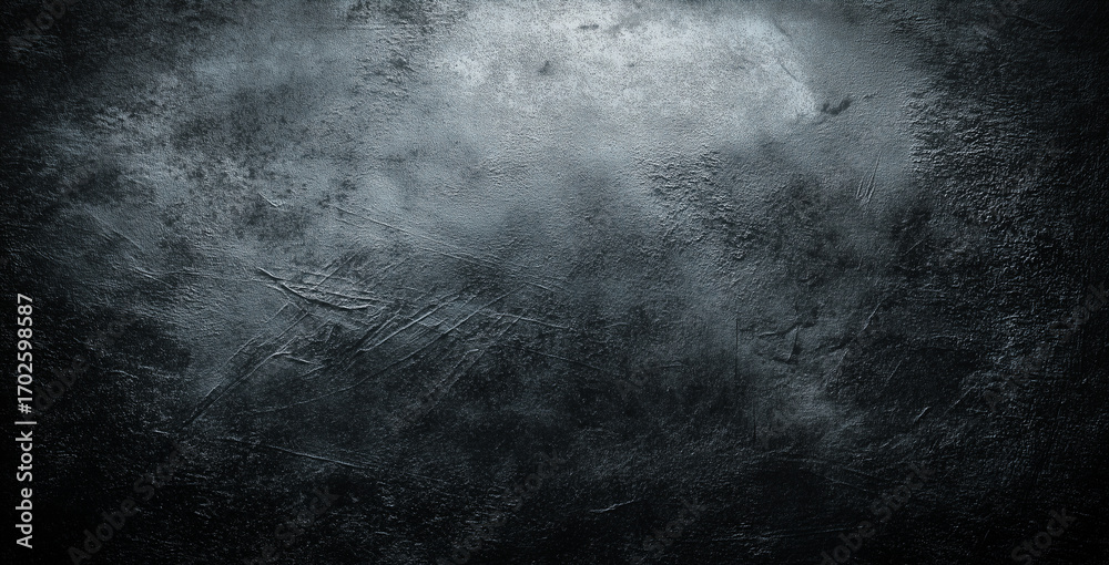 Fototapeta premium Abstract dark background with a textured effect, like a stormy sea or a clouded sky. The textures create a moody and dramatic atmosphere, perfect for various design purposes