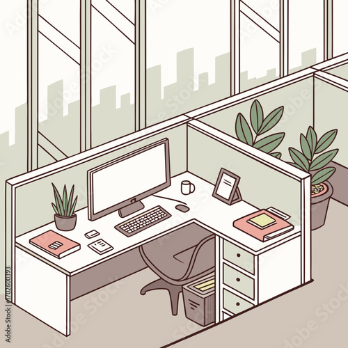 vector illustration of living room