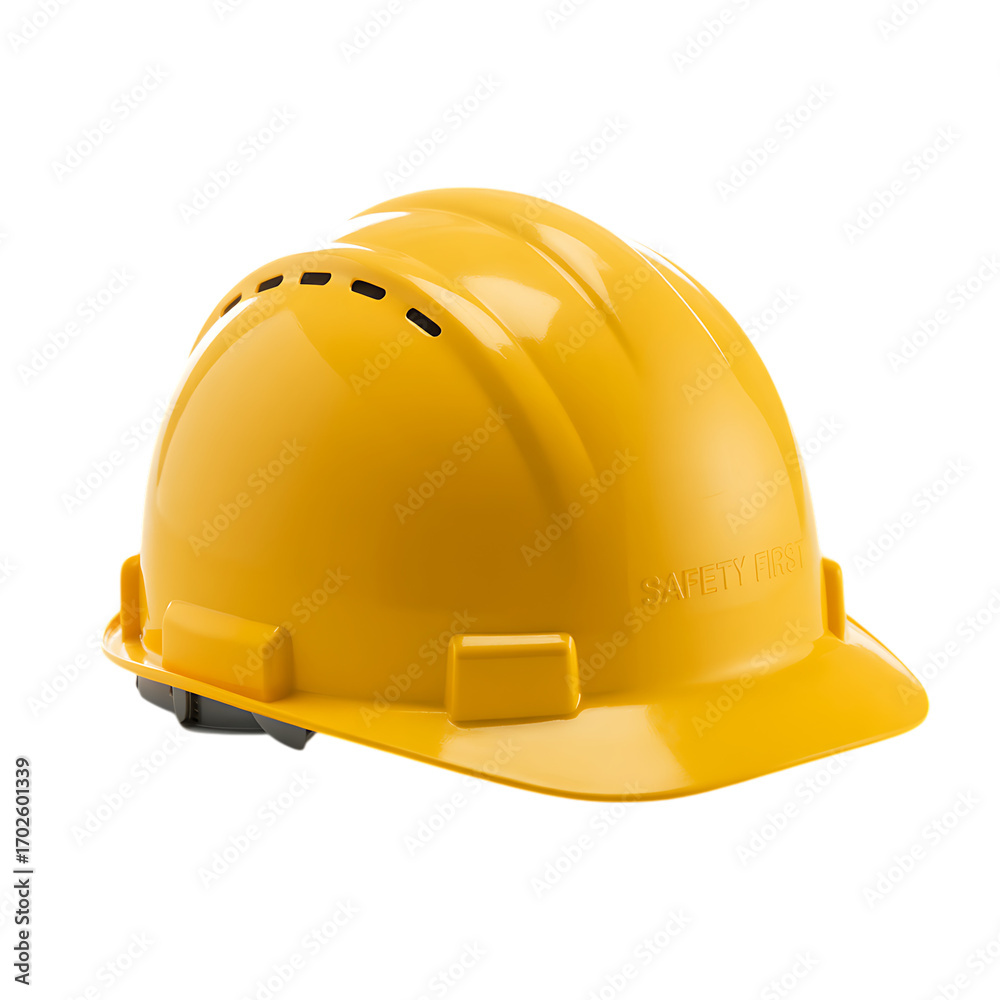Fototapeta premium Construction cap isolated on transparent background