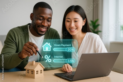 Home financing options for first-time buyers urban setting digital content collaborative environment engaging viewpoint financial literacy concept