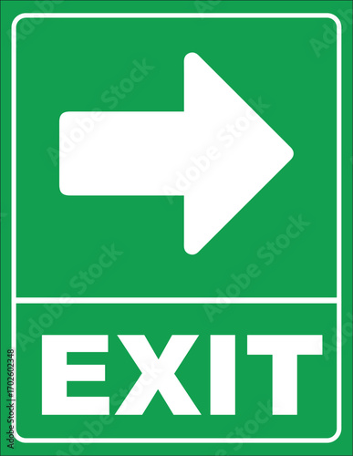 Rótulo de salida de emergencia ruta de evacuación 