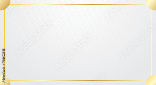 Striped background for certificate with gold frame