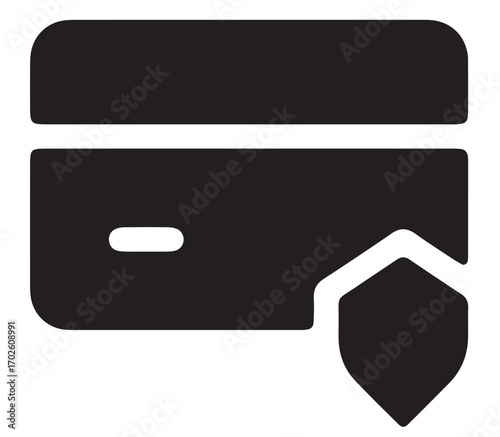 vector illustration of high secure credit card pay 
