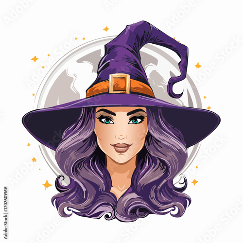 Hexe an Halloween