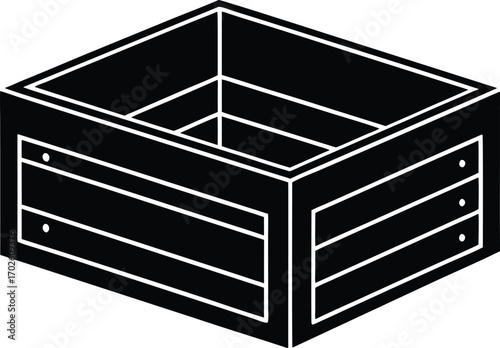 Wooden crate icon.