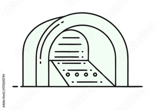 Road illustration with creative doodles and copy space