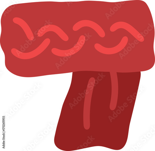 vector illustration of a muffler