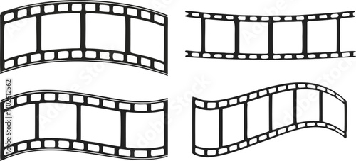Dynamic cinematic scene with film reel camera and spotlight creating a dramatic atmosphere