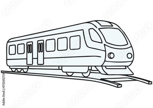 
Pixelated train silhouette in black on a white background